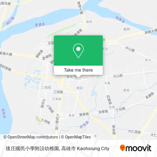 後庄國民小學附設幼稚園地圖