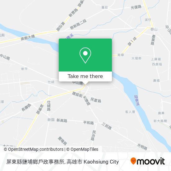 屏東縣鹽埔鄉戶政事務所地圖