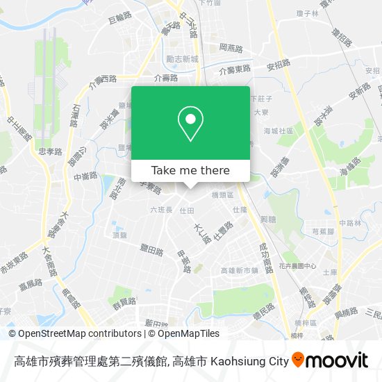 高雄市殯葬管理處第二殯儀館地圖