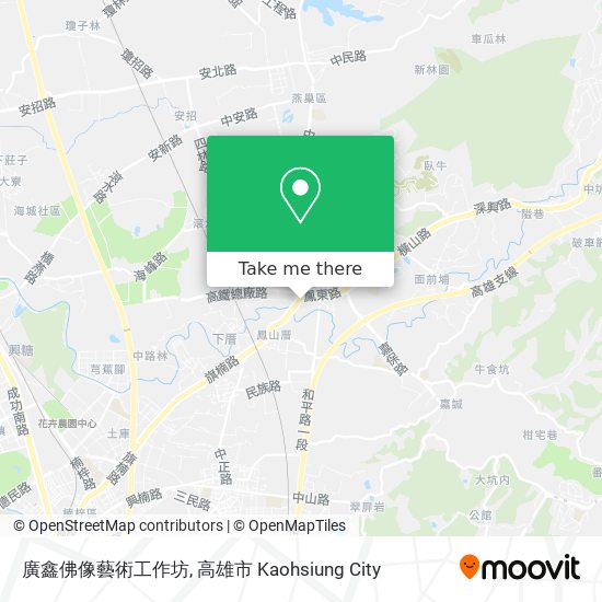 廣鑫佛像藝術工作坊地圖