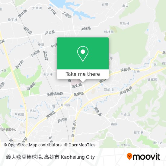 義大燕巢棒球場 map