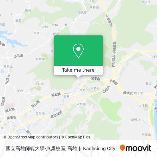 國立高雄師範大學-燕巢校區地圖