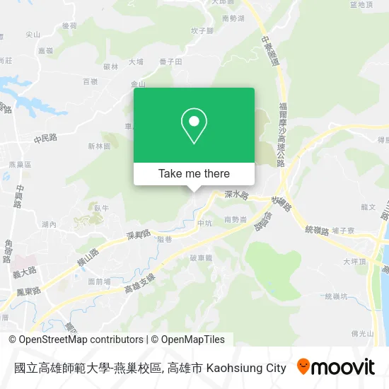 國立高雄師範大學-燕巢校區地圖