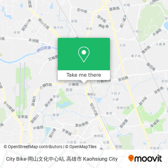 City Bike-岡山文化中心站地圖