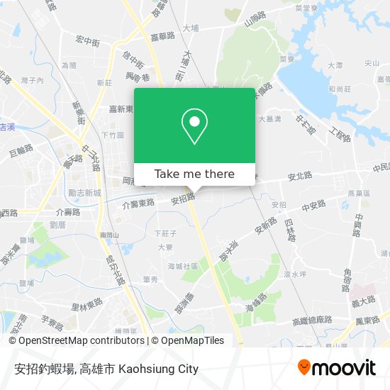 安招釣蝦場 map