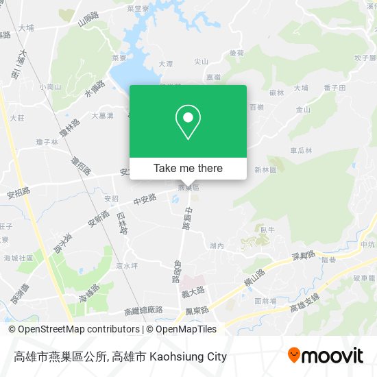 高雄市燕巢區公所地圖