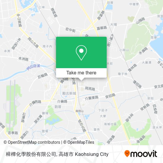 樟樺化學股份有限公司地圖