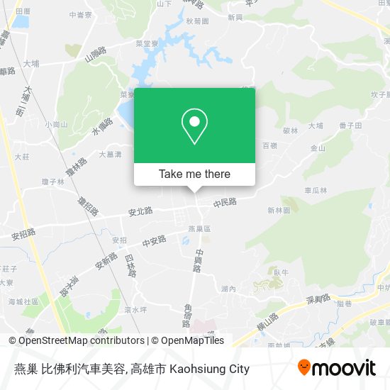 燕巢 比佛利汽車美容地圖