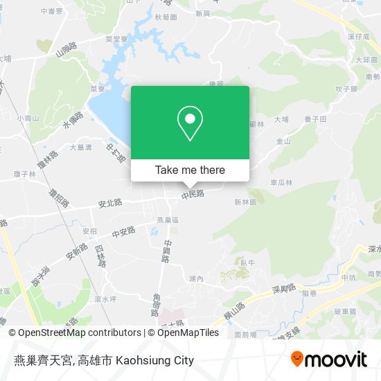 燕巢齊天宮 map