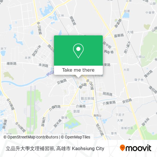 立品升大學文理補習班地圖