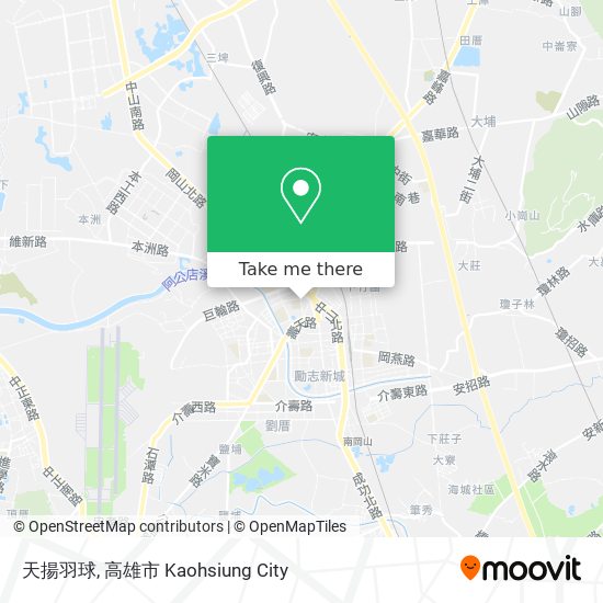 天揚羽球 map