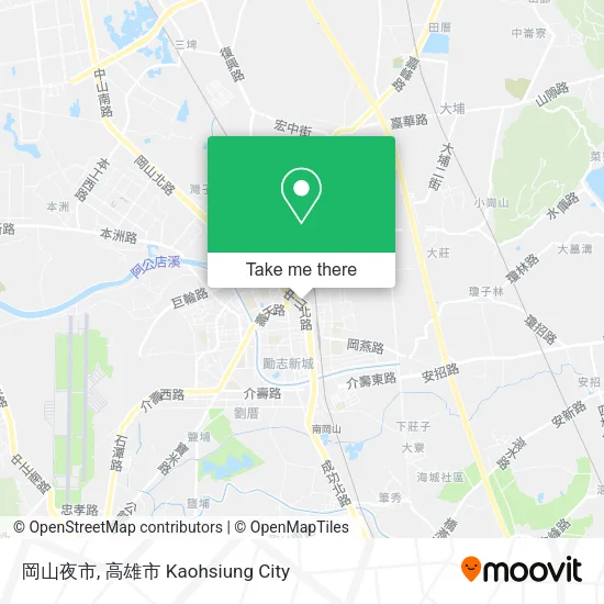 岡山夜市 map