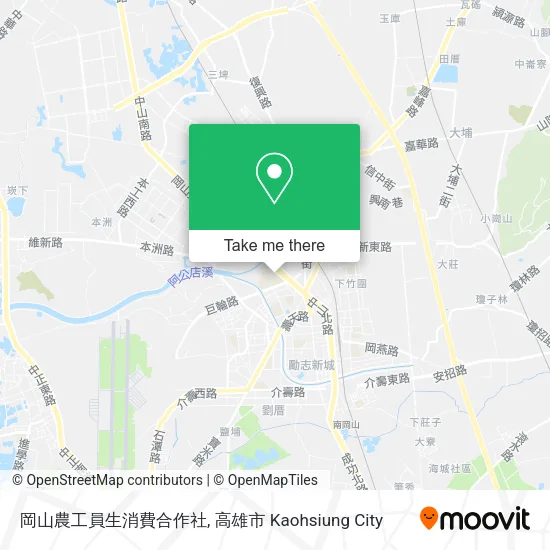 岡山農工員生消費合作社地圖