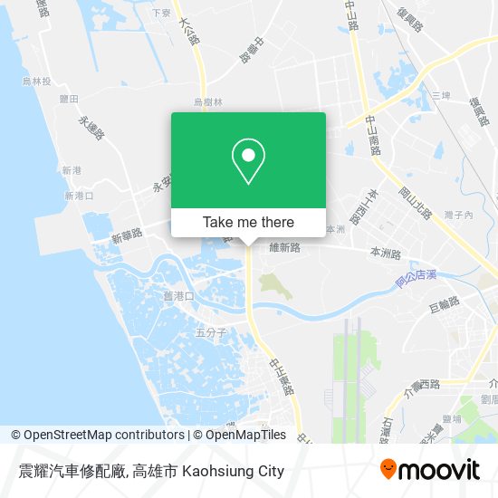 震耀汽車修配廠地圖