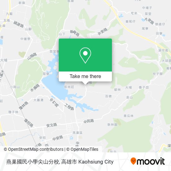 燕巢國民小學尖山分校地圖