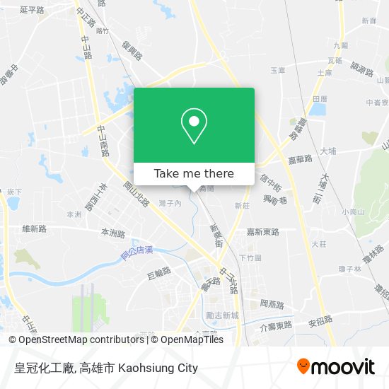 皇冠化工廠地圖