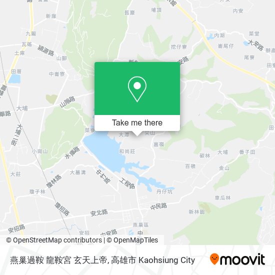 燕巢過鞍 龍鞍宮 玄天上帝地圖