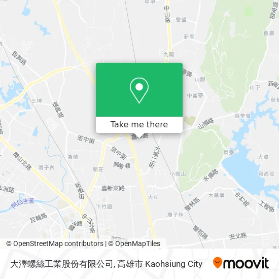 大澤螺絲工業股份有限公司地圖