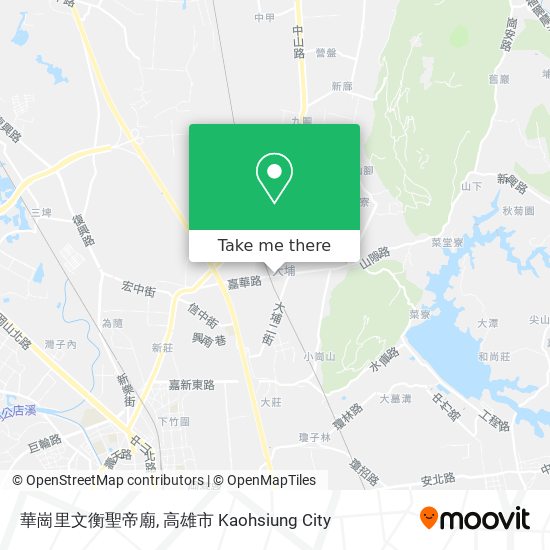 華崗里文衡聖帝廟地圖