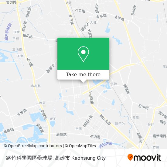 路竹科學園區壘球場地圖