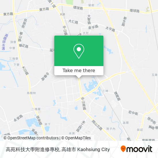 高苑科技大學附進修專校 map