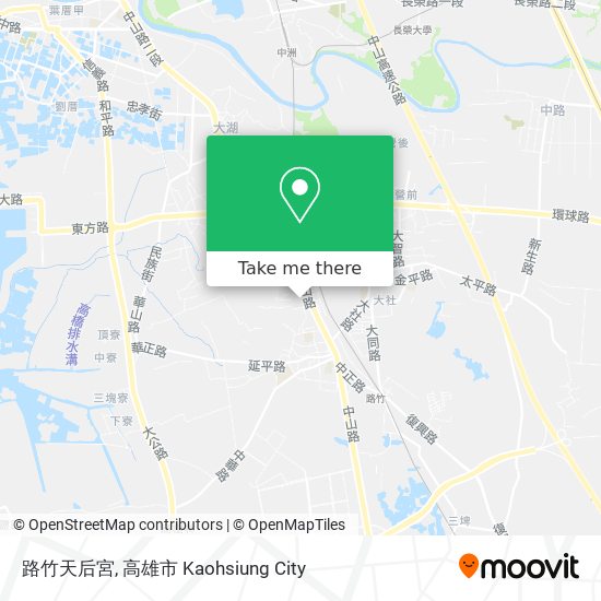 路竹天后宮 map