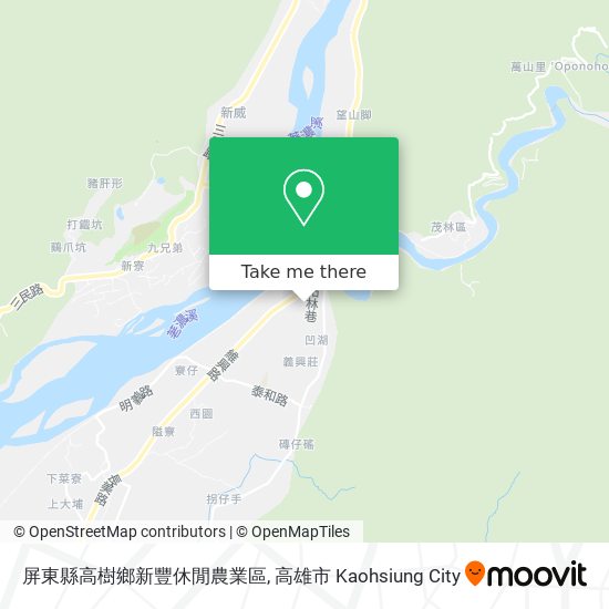 屏東縣高樹鄉新豐休閒農業區地圖
