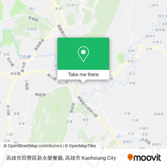 高雄市田寮區新永樂餐廳地圖