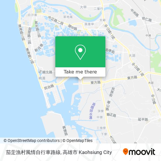 茄萣漁村風情自行車路線 map