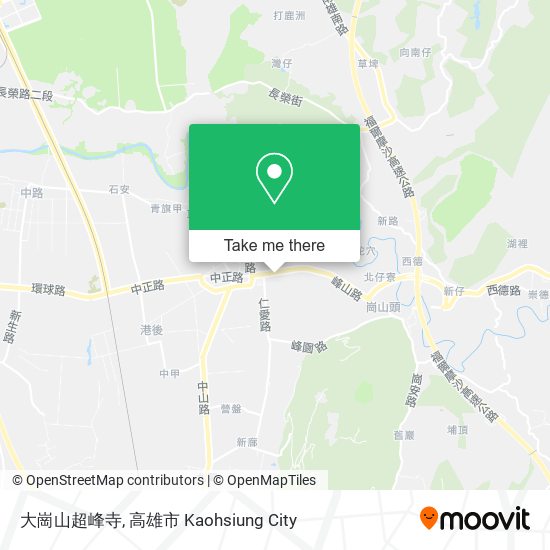大崗山超峰寺 map
