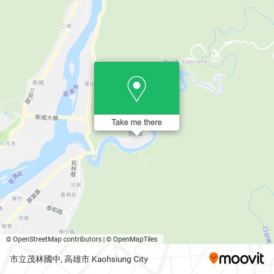 市立茂林國中地圖