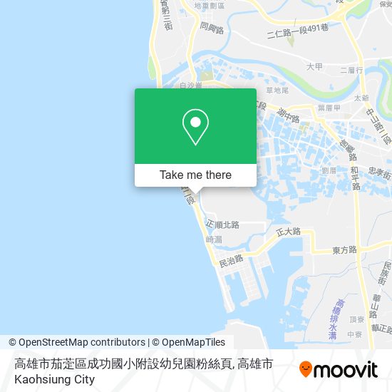 高雄市茄萣區成功國小附設幼兒園粉絲頁地圖