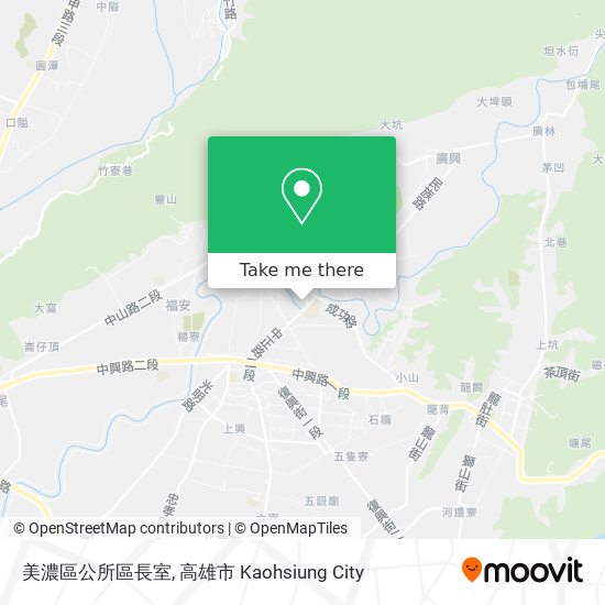 美濃區公所區長室地圖