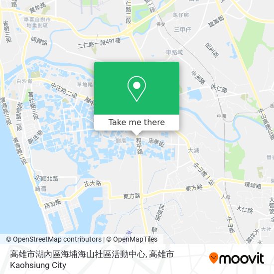 高雄市湖內區海埔海山社區活動中心地圖
