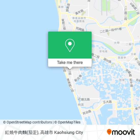 紅燒牛肉麵(茄萣) map