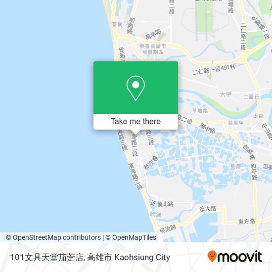 101文具天堂茄萣店 map