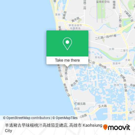 羊逃豬古早味楊桃汁高雄茄萣總店地圖