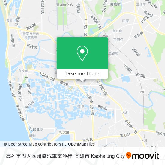 高雄市湖內區超盛汽車電池行 map