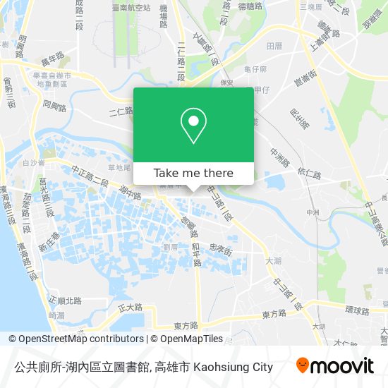 公共廁所-湖內區立圖書館 map