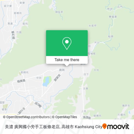 美濃 廣興國小旁手工板條老店 map