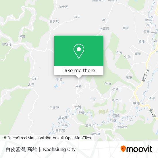 白皮墓湖 map
