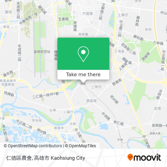 仁德區農會 map