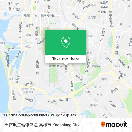 台南航空站停車場 map