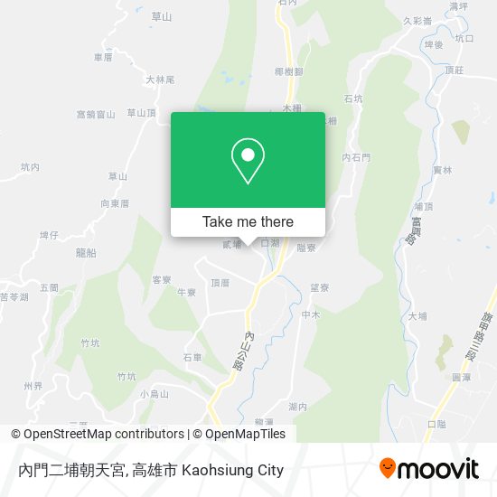 內門二埔朝天宮 map