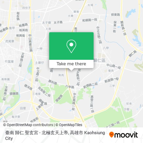 臺南 歸仁 聖玄宮 - 北極玄天上帝 map
