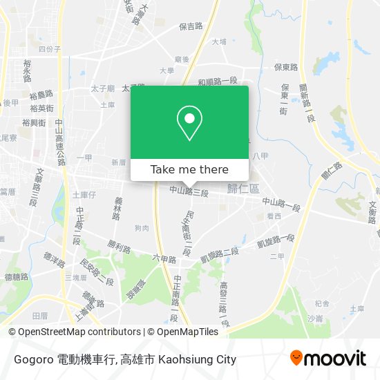 Gogoro 電動機車行 map