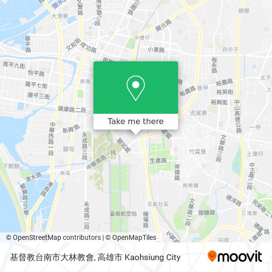 基督教台南市大林教會地圖