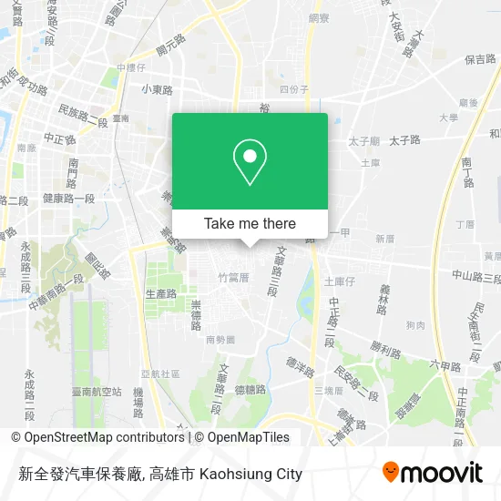 新全發汽車保養廠地圖