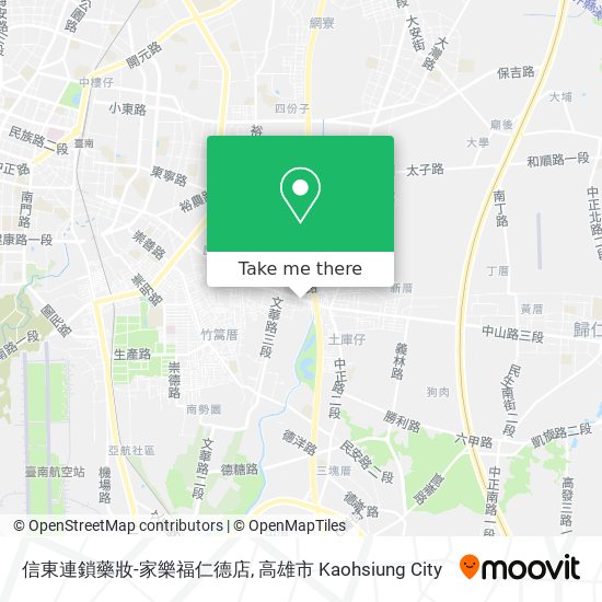 信東連鎖藥妝-家樂福仁德店 map