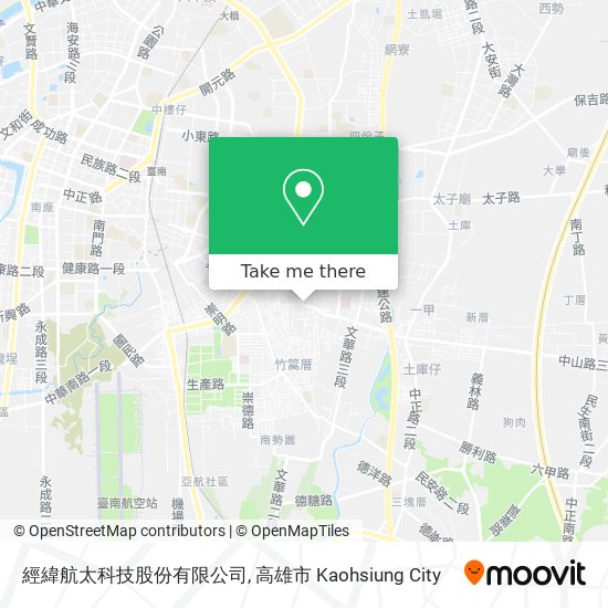 經緯航太科技股份有限公司地圖